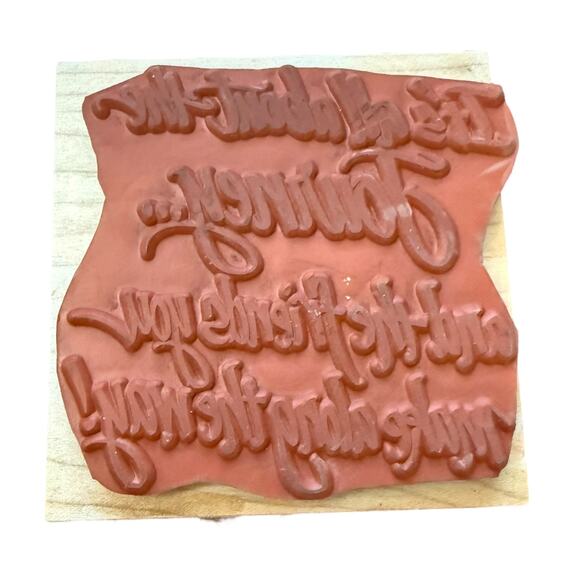 All Night Media It's All About The Journey 550J47 Rubber Stamp - Picture 2 of 3